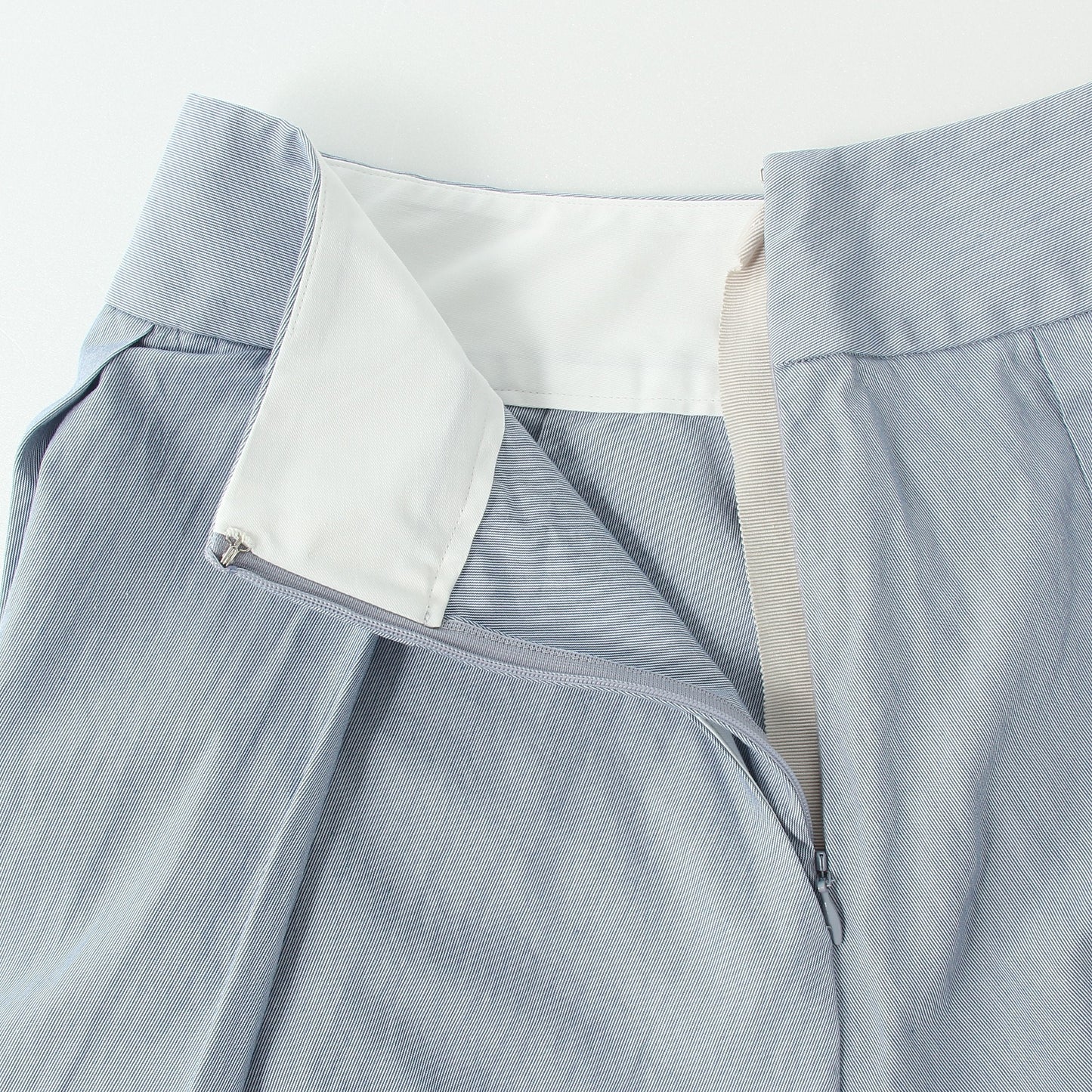 HAIRLINE STRIPE COTTON SKIRT