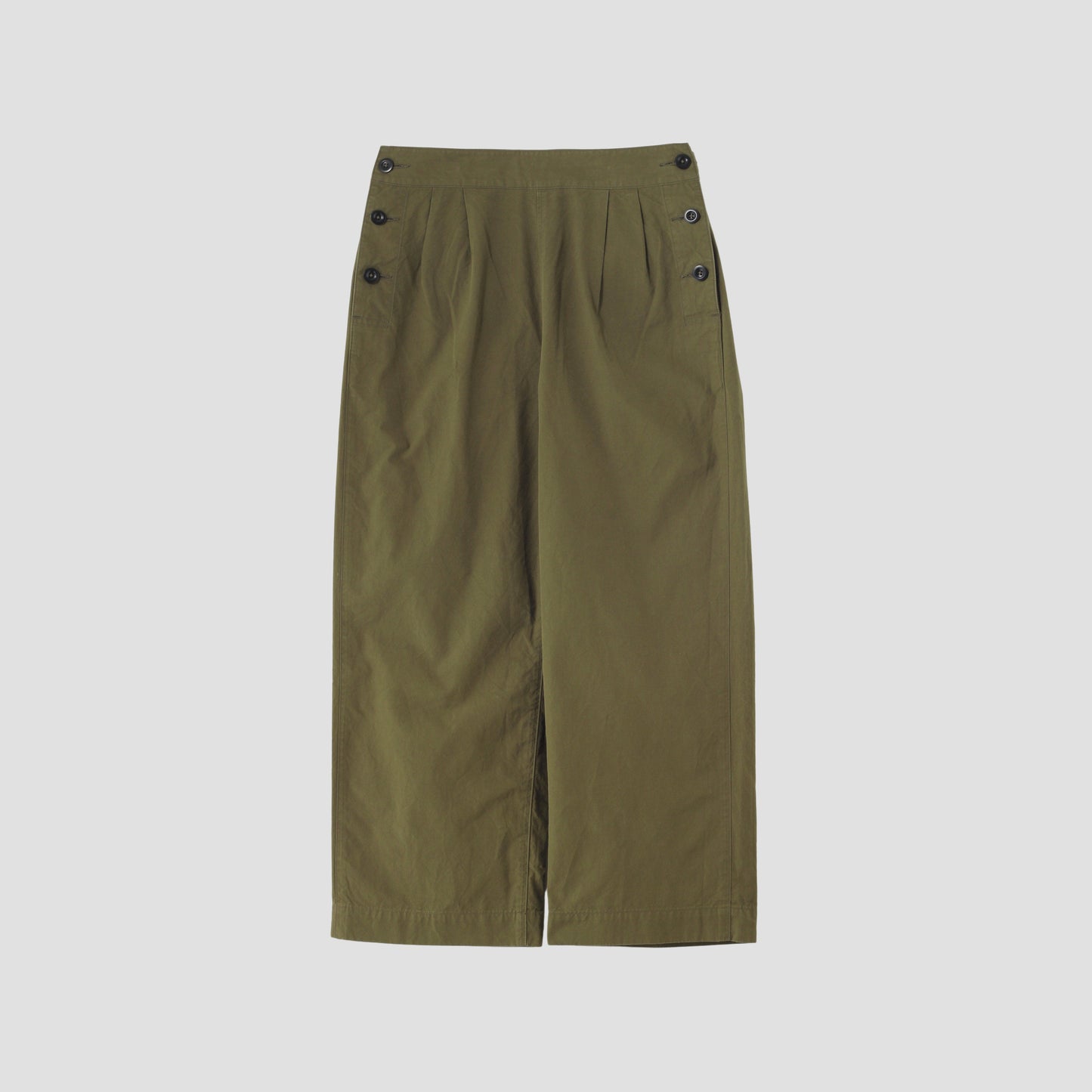 DENSE COTTON POPLIN TROUSERS