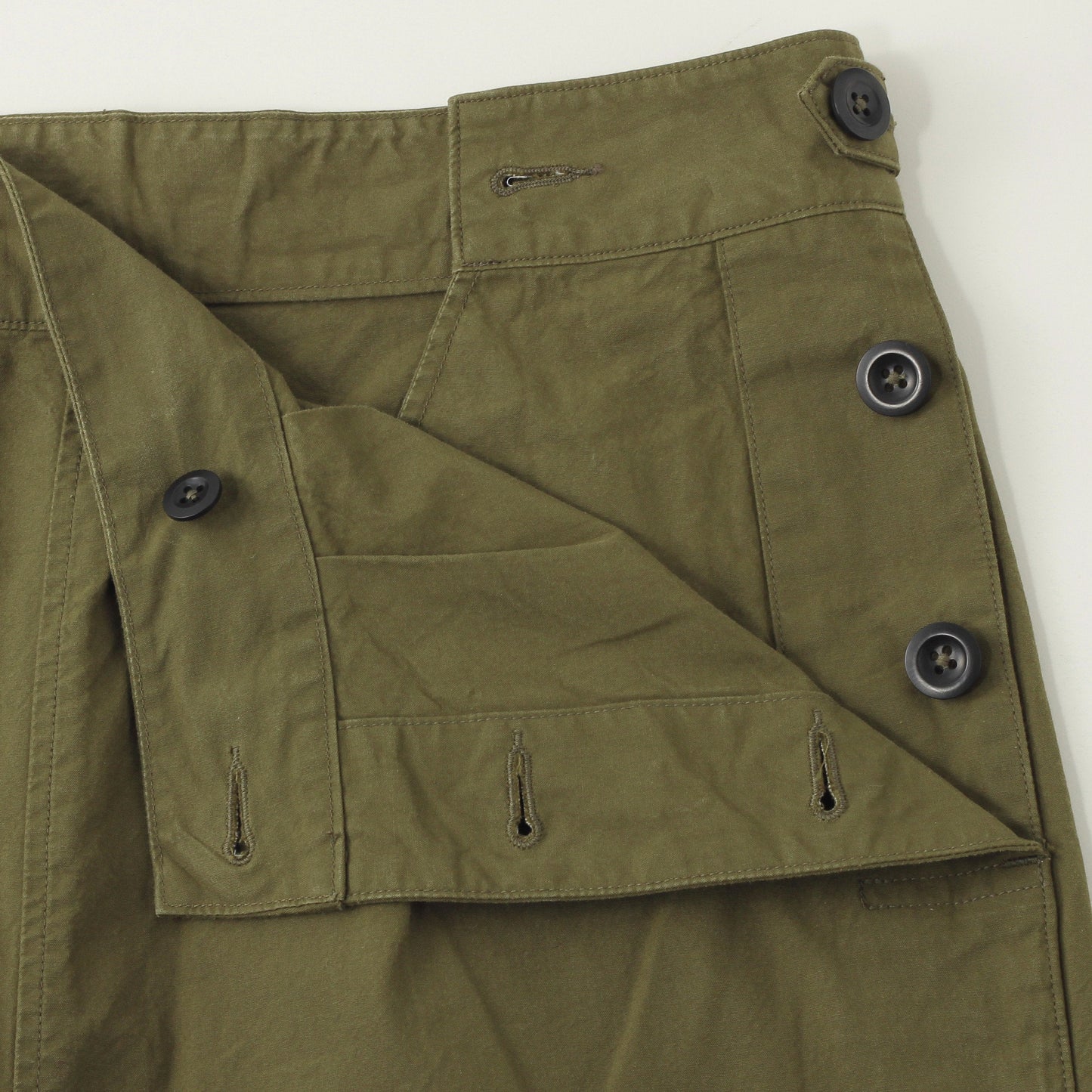 DENSE COTTON POPLIN TROUSERS