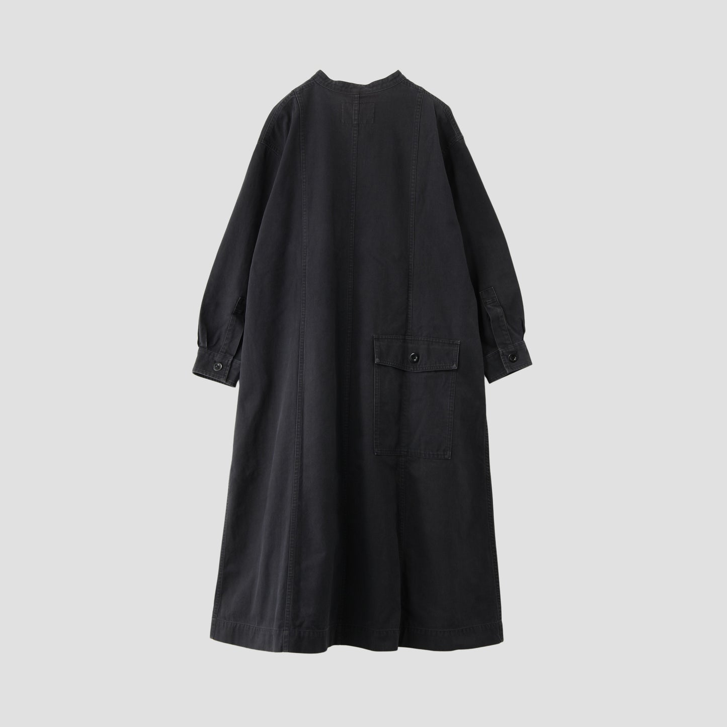 WORN COTTON WOOL TWILL DRESS