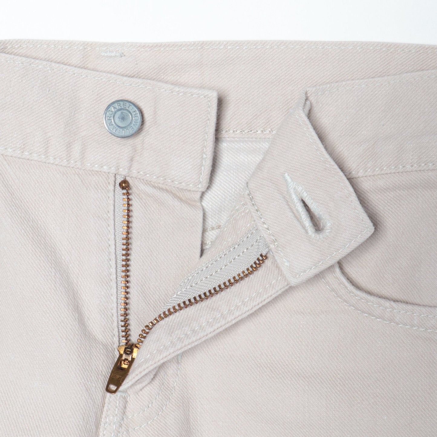 ASH WHITE DENIM TROUSERS