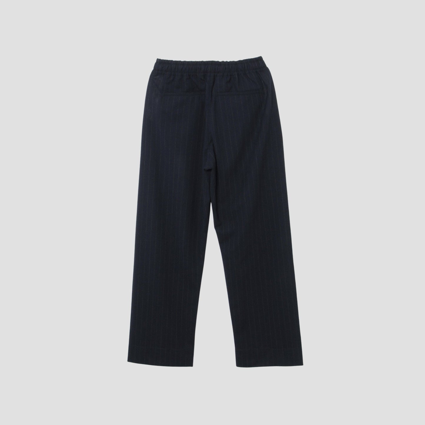 WOOL PINSTRIPE TROUSERS
