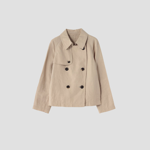 HIGH DENSE LINEN COAT