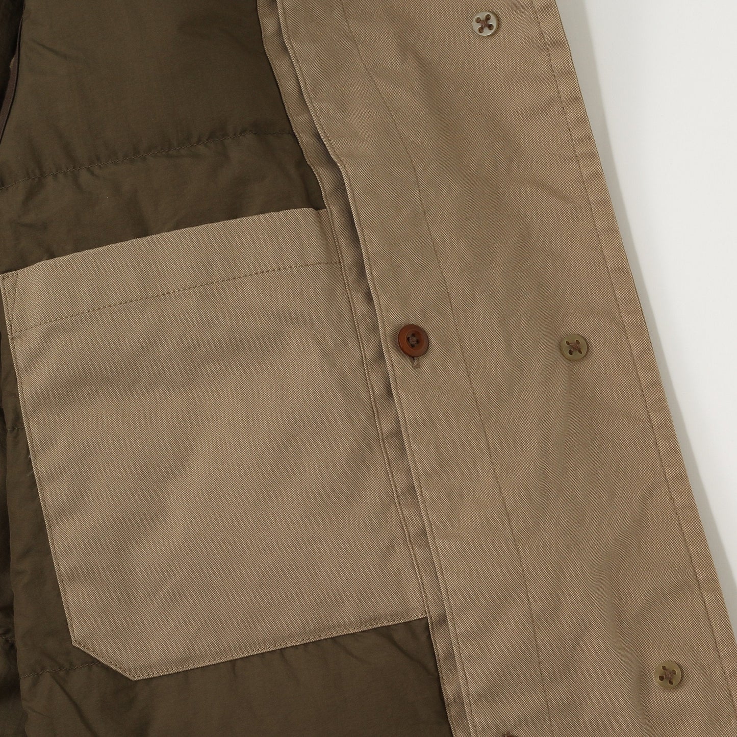 COTTON NYLON CANVAS COAT