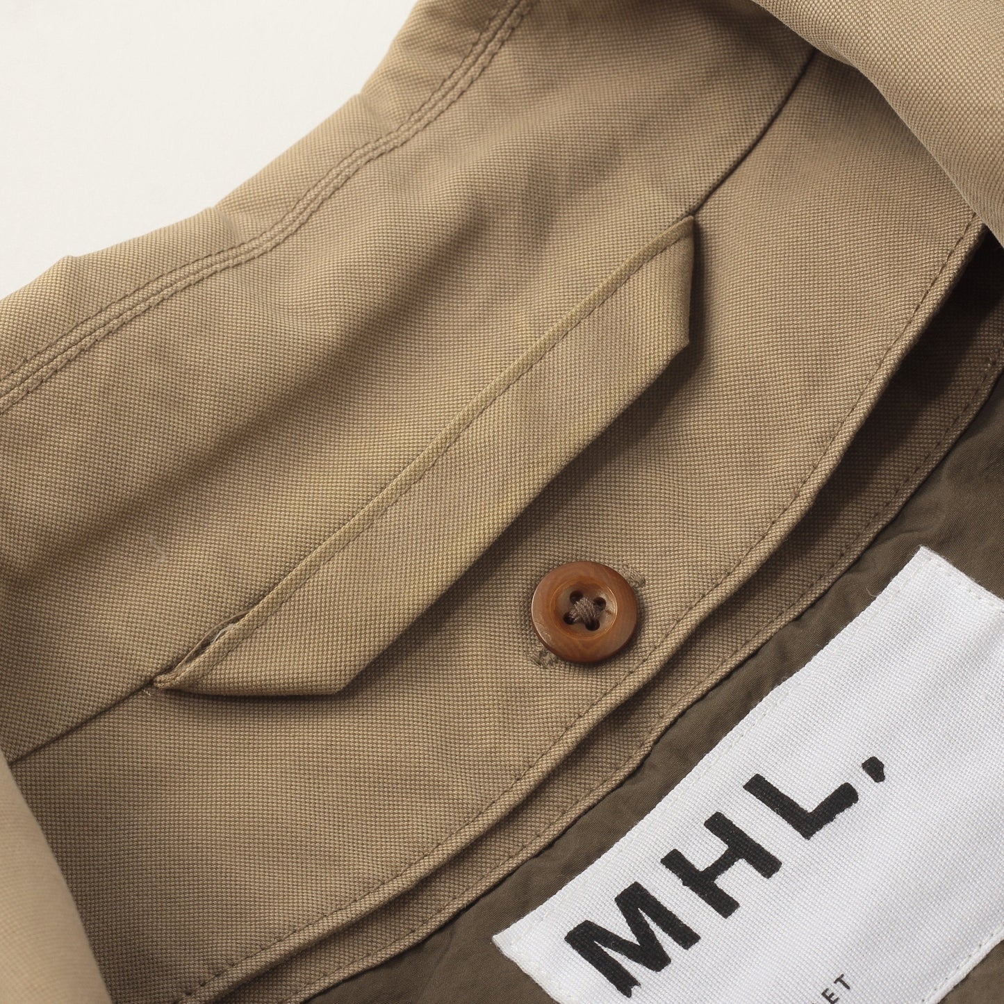 COTTON NYLON CANVAS COAT