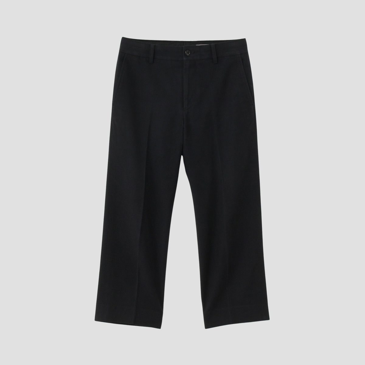 BRUSHED COTTON WOOL TROUSERS