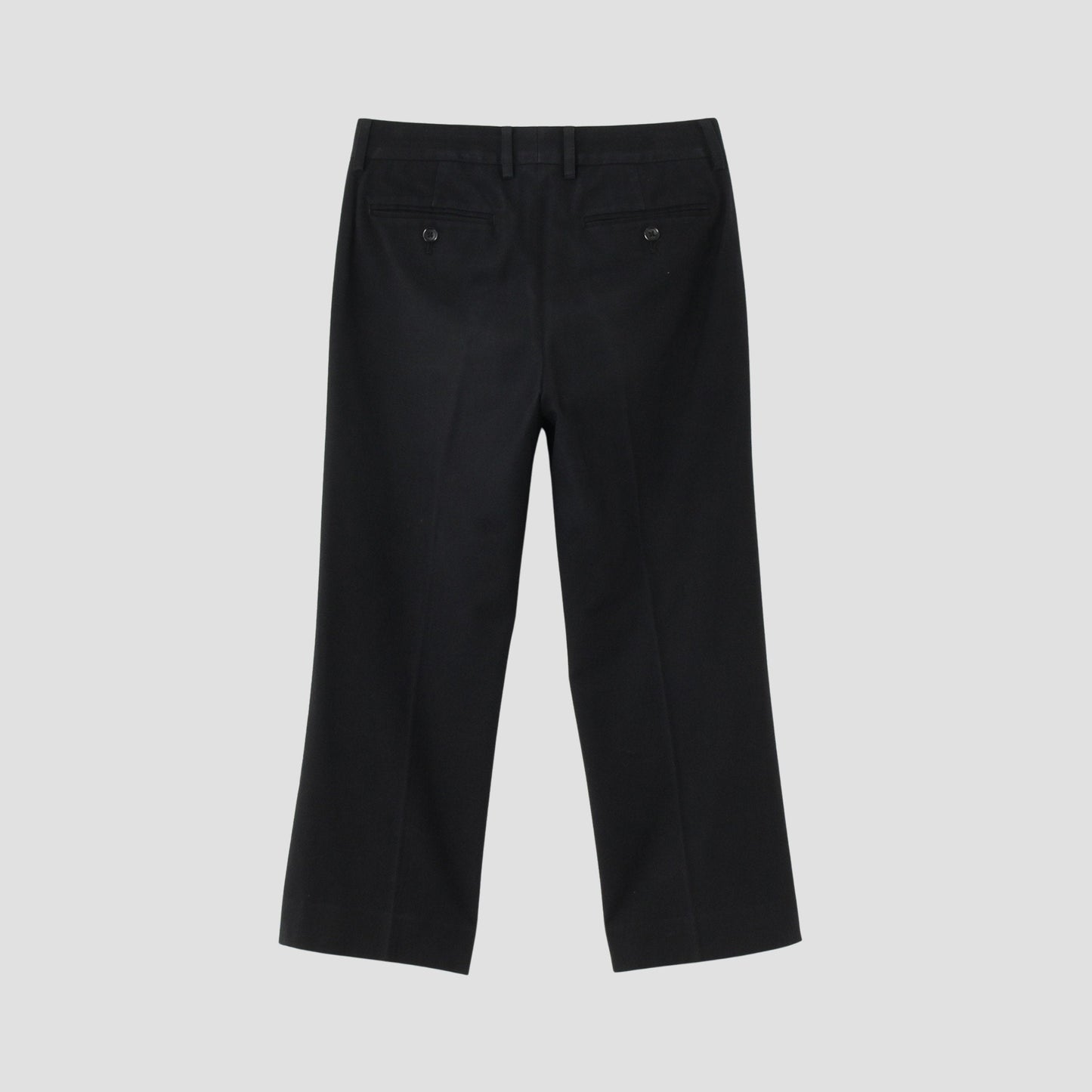 BRUSHED COTTON WOOL TROUSERS