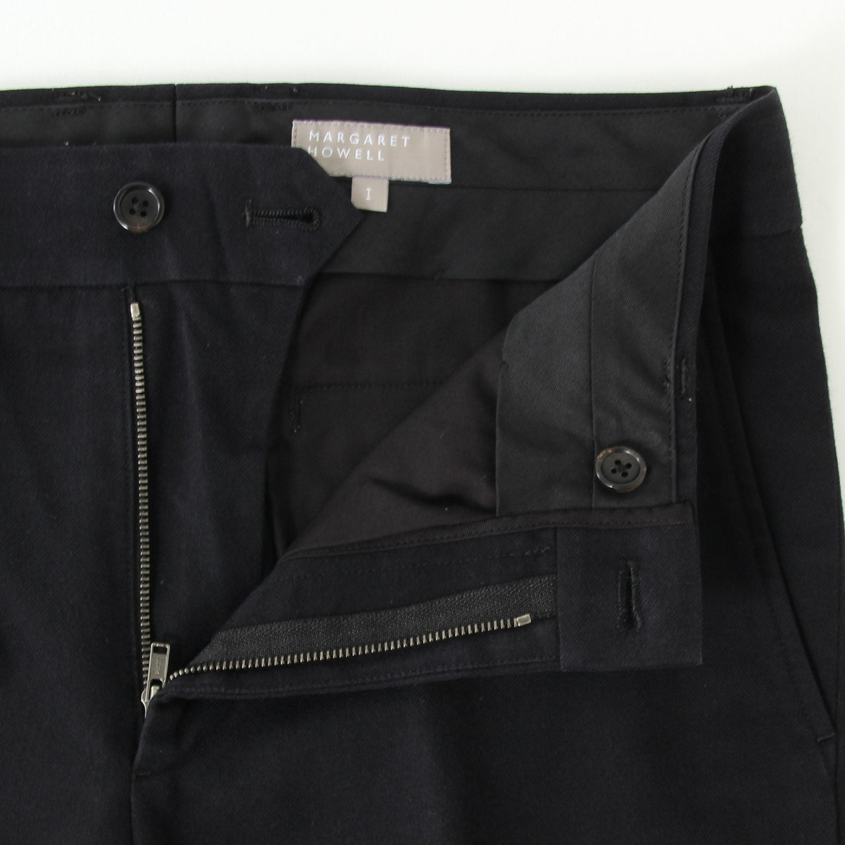 BRUSHED COTTON WOOL TROUSERS