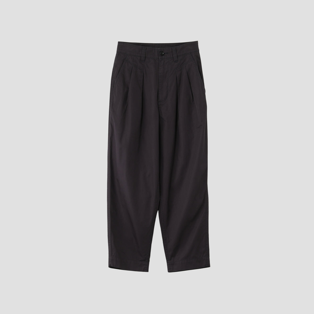 CRISP COTTON TWILL TROUSERS