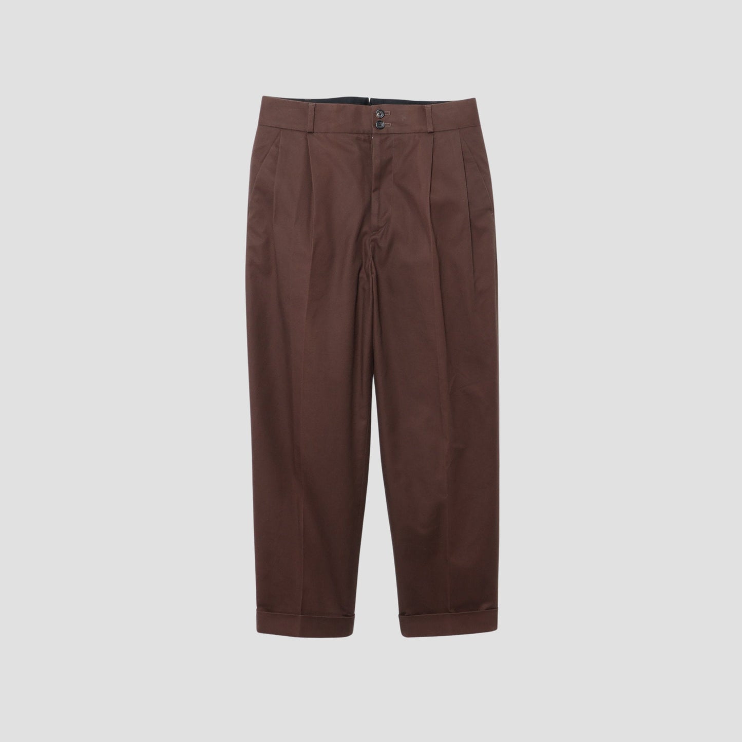 BRUSHED TWILL TROUSERS