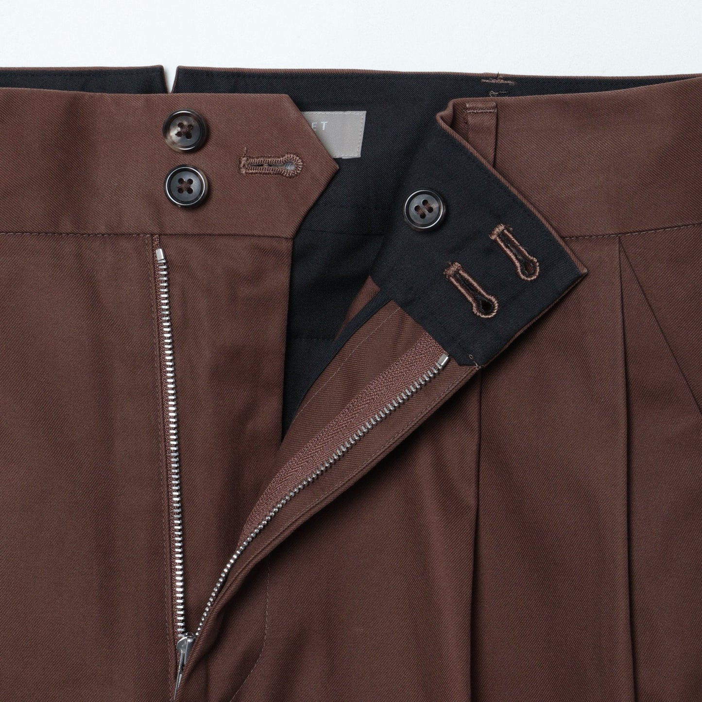 BRUSHED TWILL TROUSERS