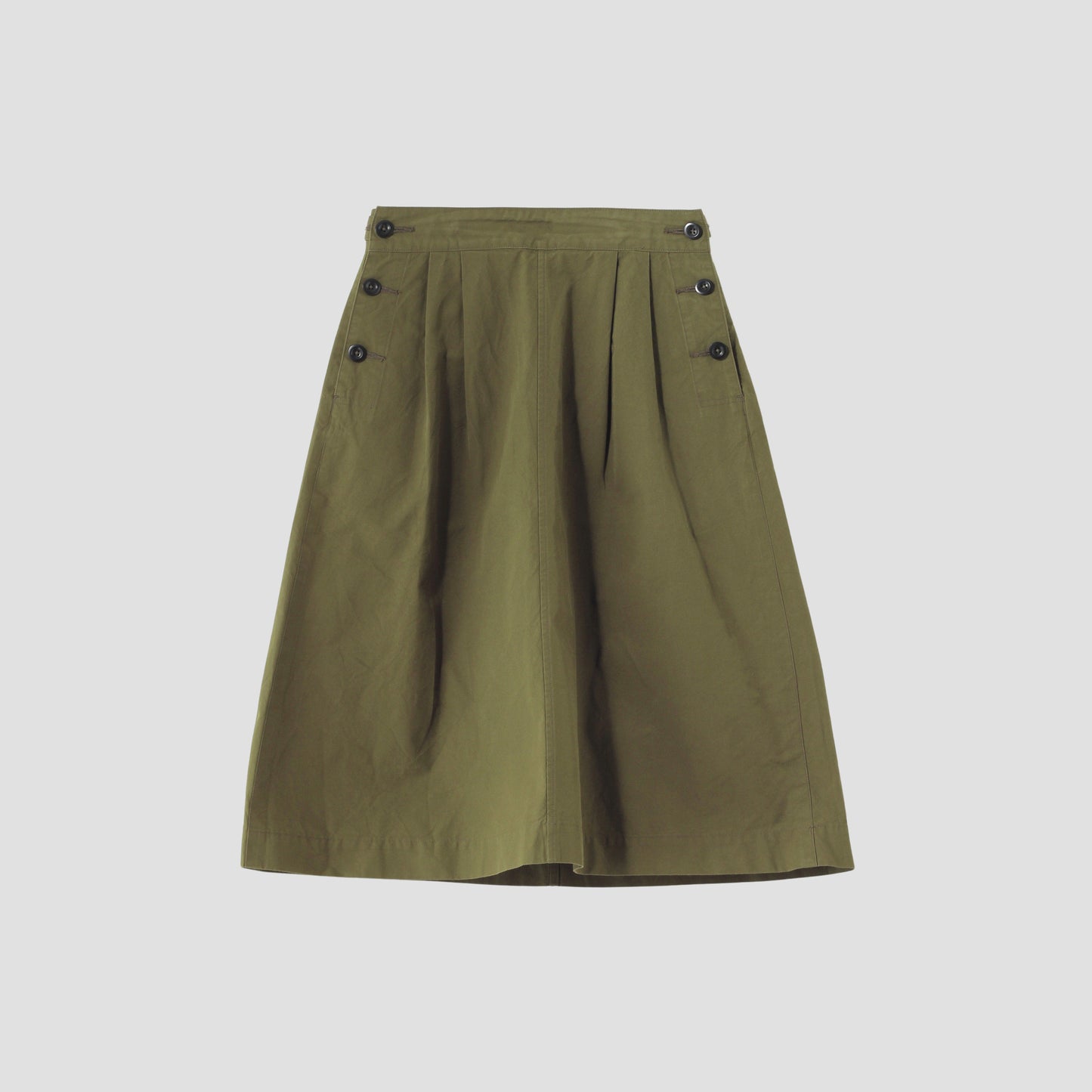 DENSE COTTON POPLIN SKIRT