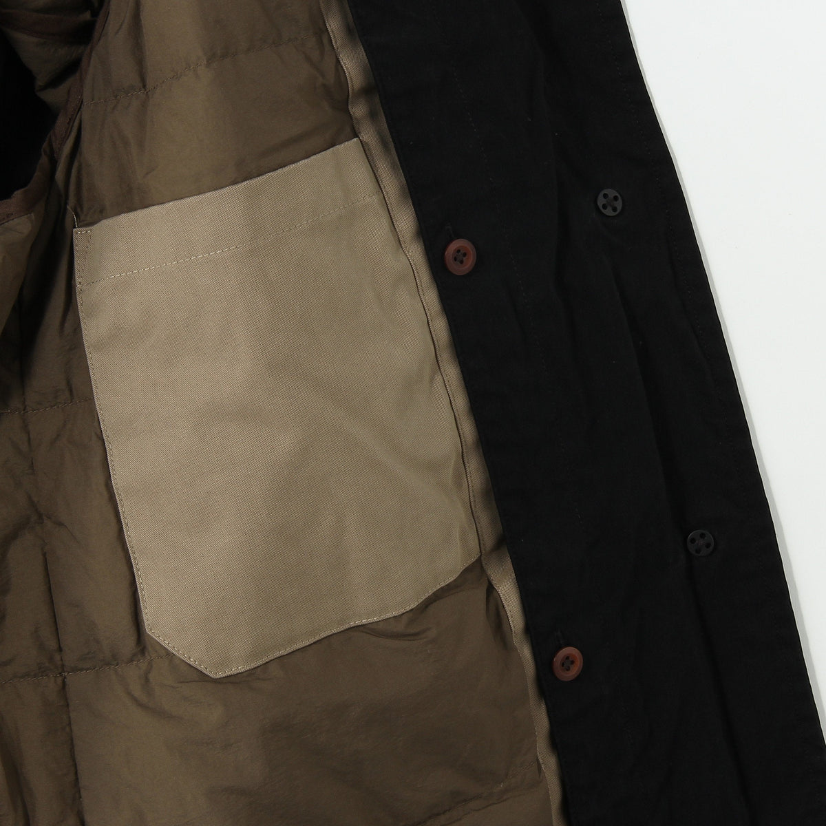 COTTON NYLON CANVAS COAT