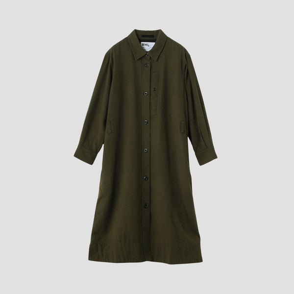 JAPANESE WOOL SHIRTING DRESS