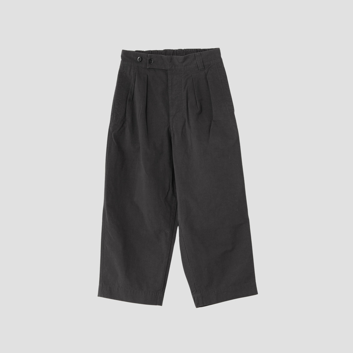 COTTON PLAIN WEAVE TROUSERS
