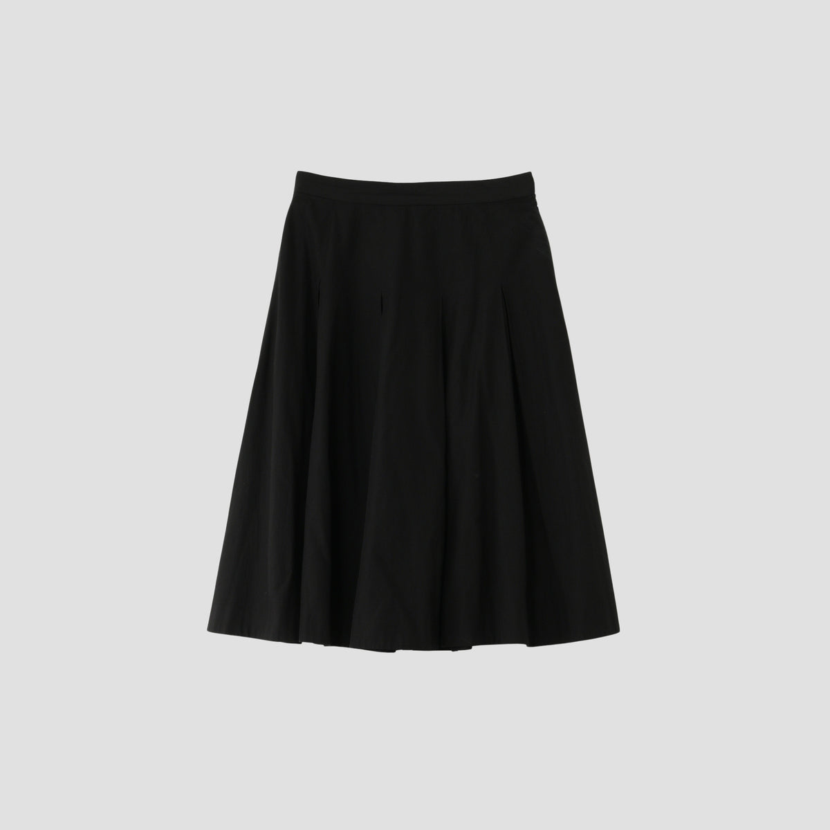 SILK COTTON POPLIN SKIRT