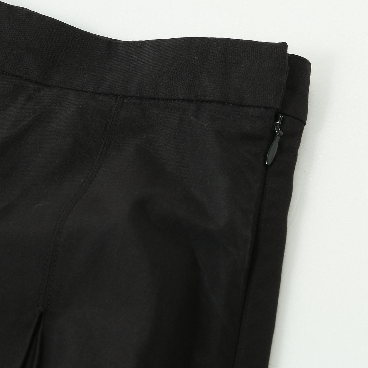 SILK COTTON POPLIN SKIRT