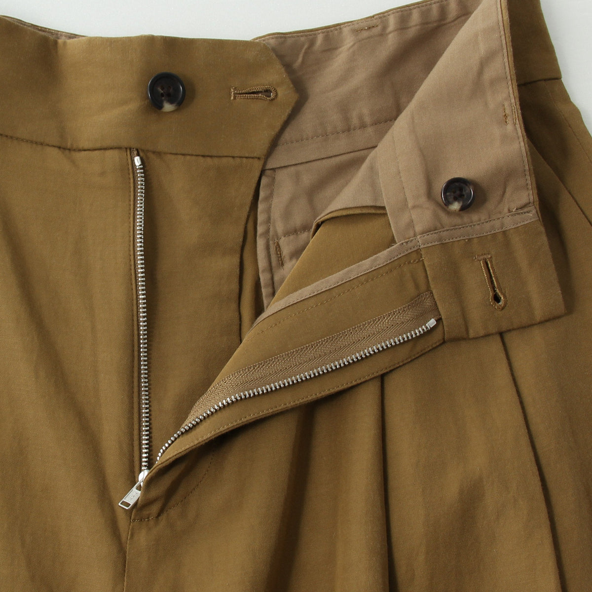 VISCOSE COTTON TWILL TROUSERS