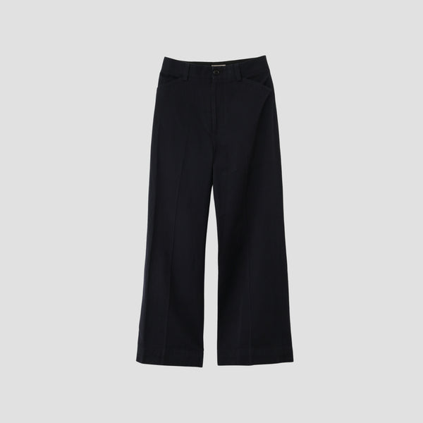 COTTON LINEN TWILL TROUSERS
