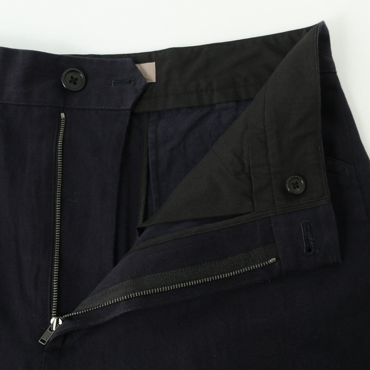 COTTON LINEN TWILL TROUSERS