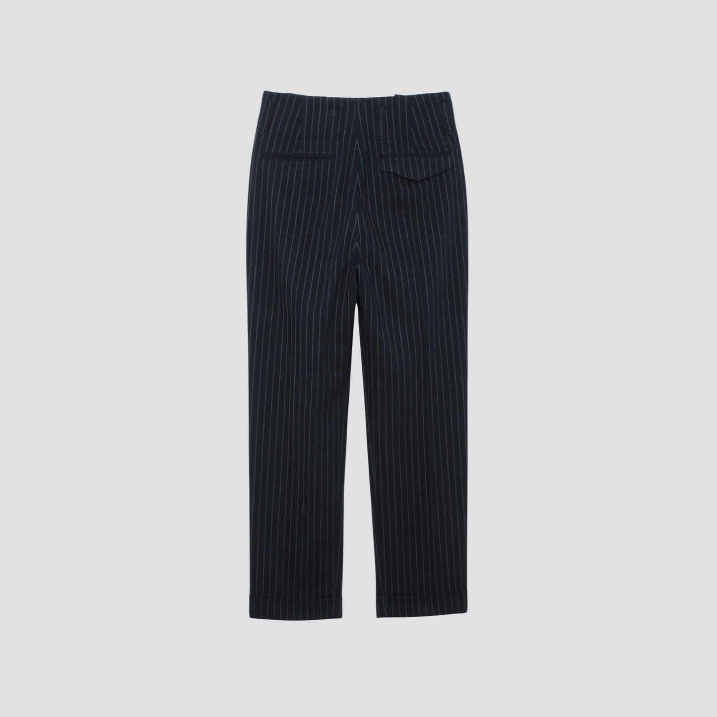 BROKEN STRIPE WOOL TROUSERS