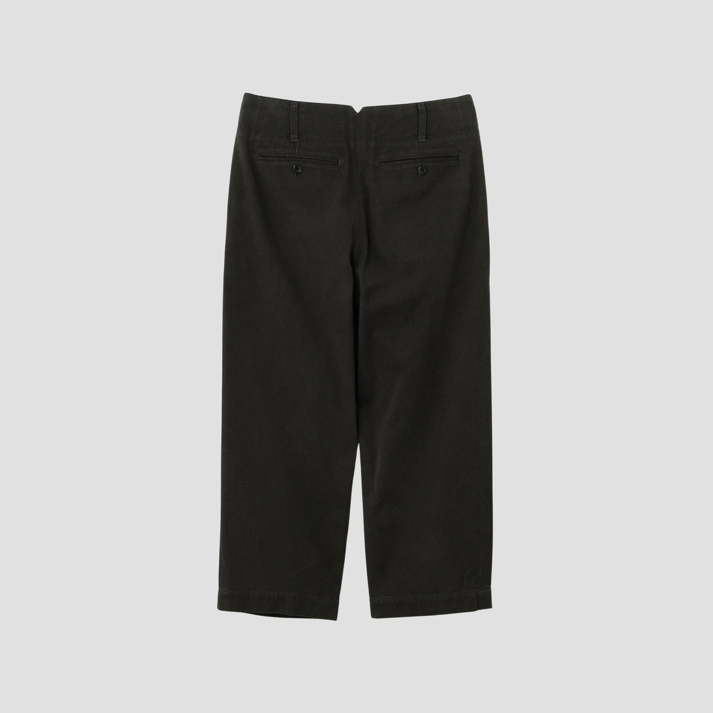 WORN COTTON TWILL TROUSERS