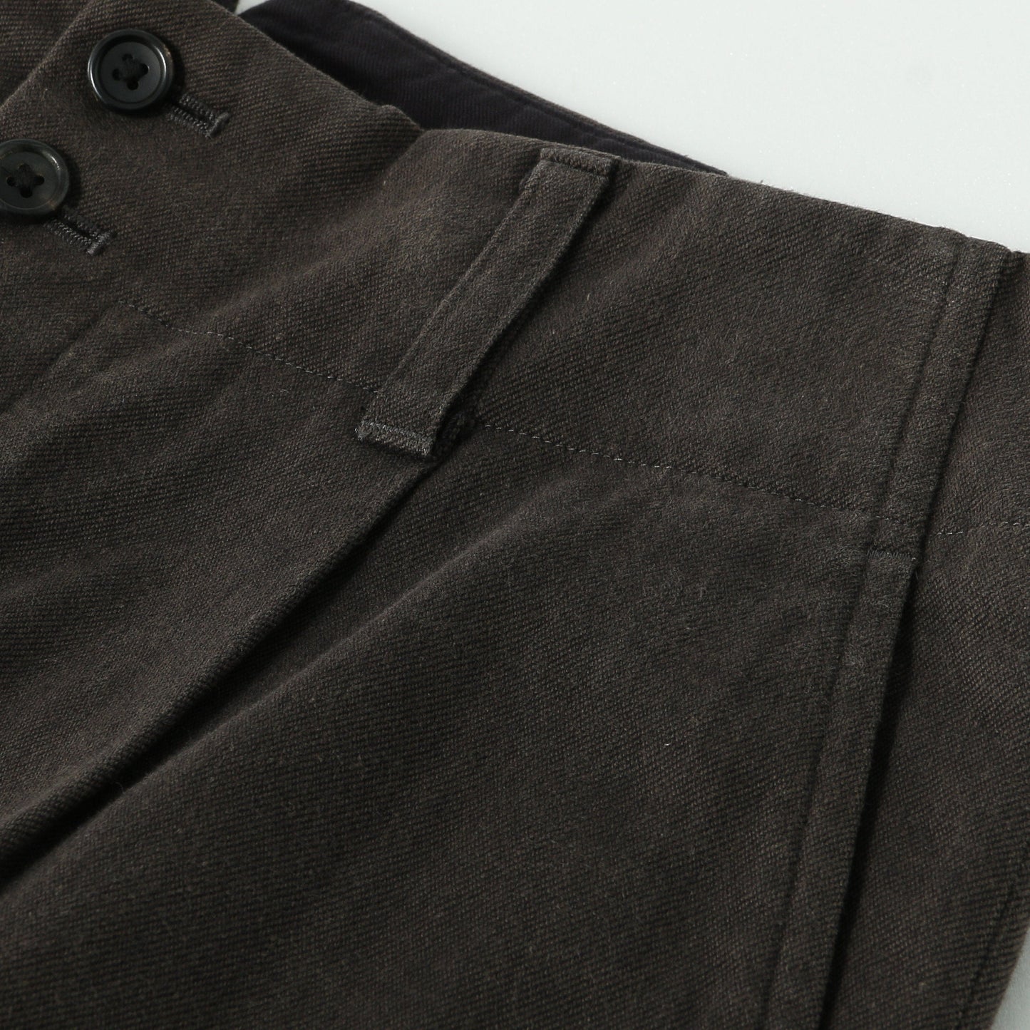 WORN COTTON TWILL TROUSERS