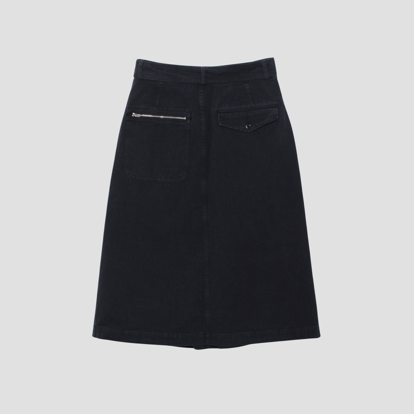 FADED COTTON TWILL SKIRT