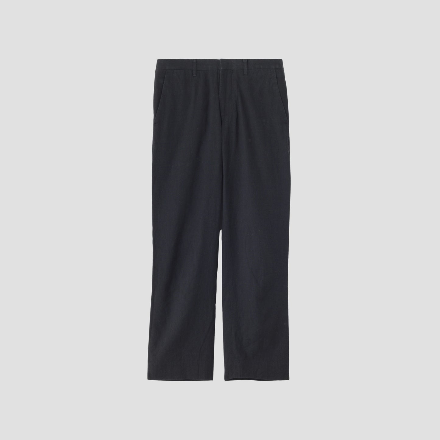 YARN DYED LINEN COTTON TROUSERS