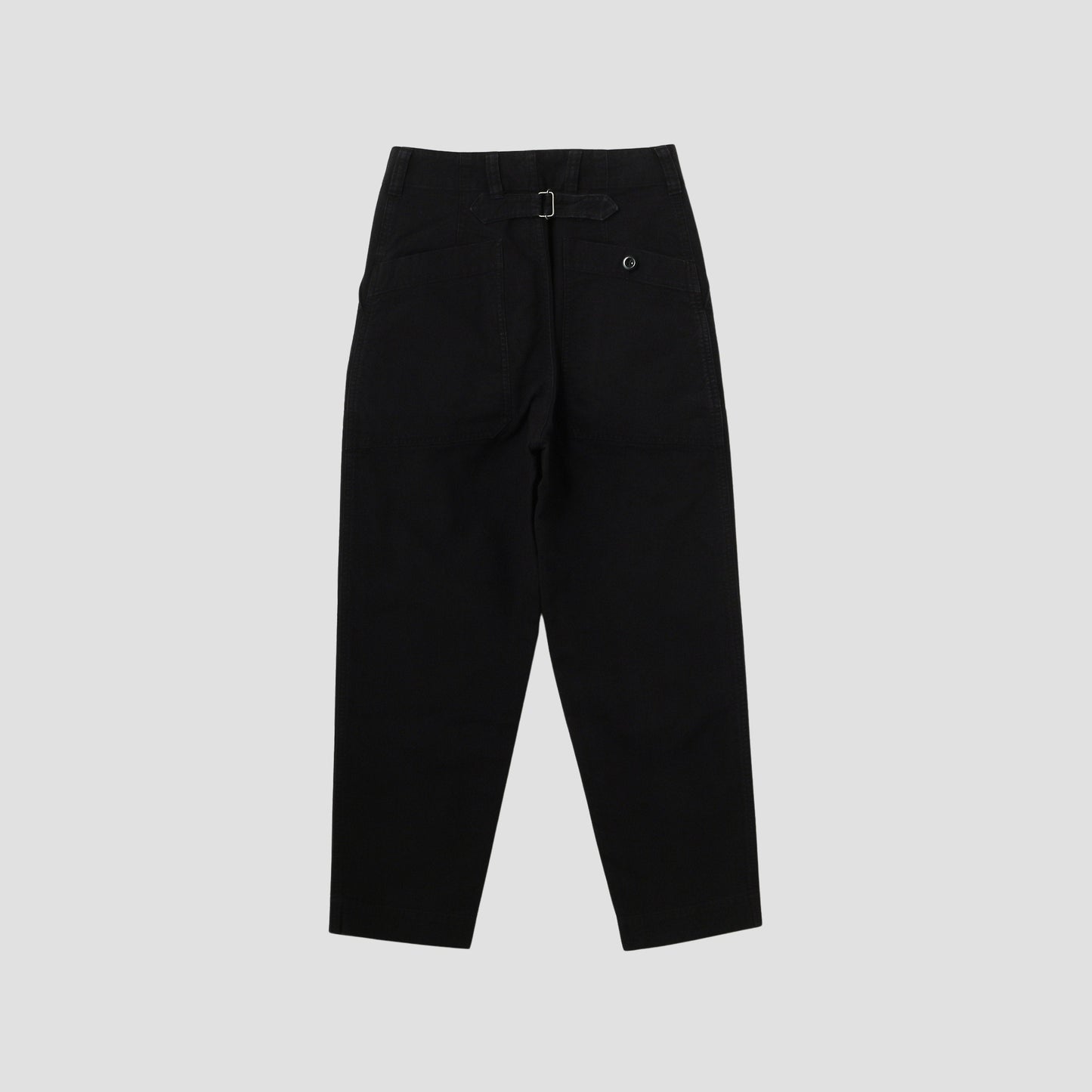 IRREGULAR COTTON CANVAS TROUSERS