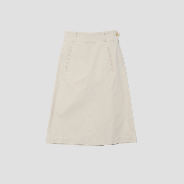 COTTON GABARDINE SKIRT