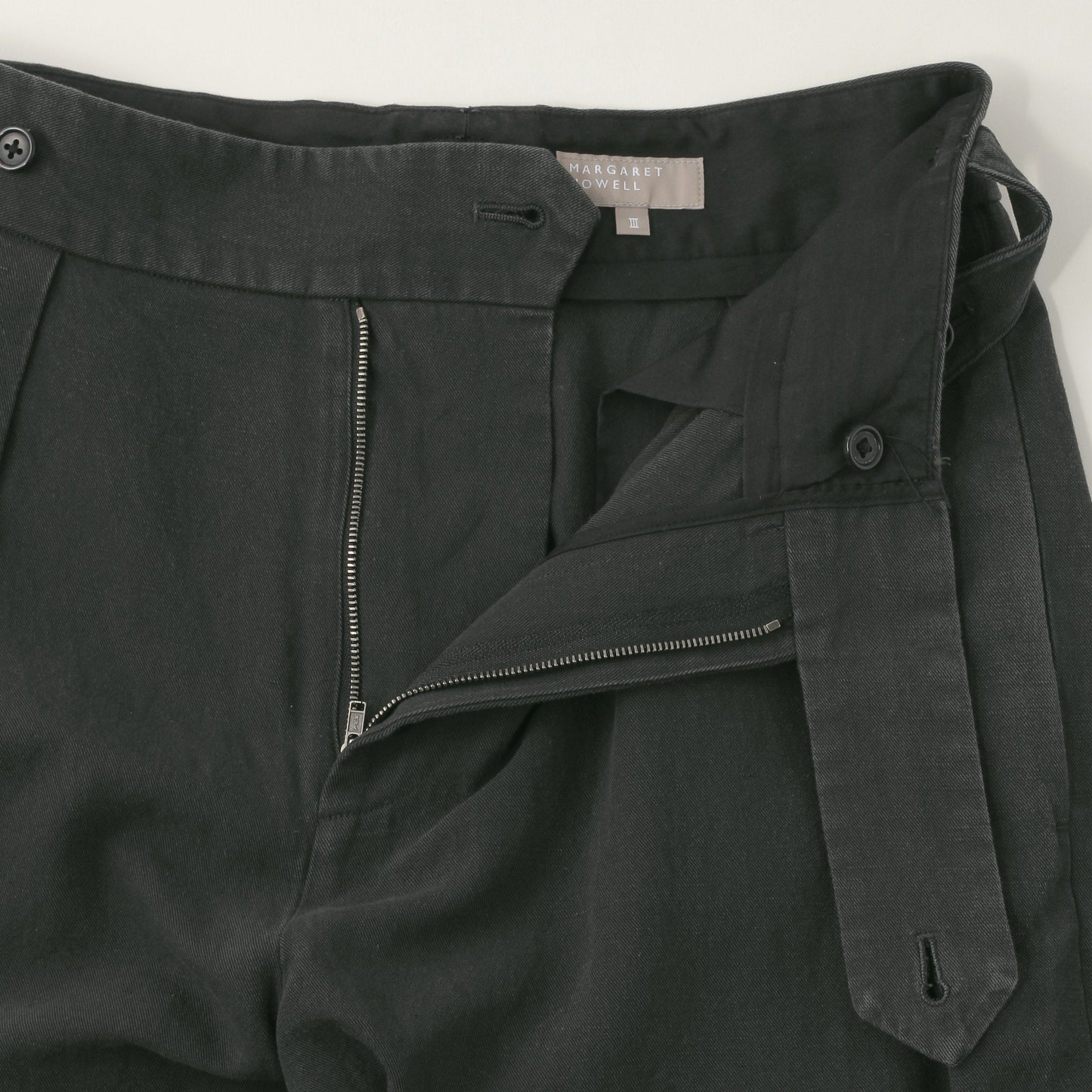 HIGH TWIST COTTON LINEN TROUSERS