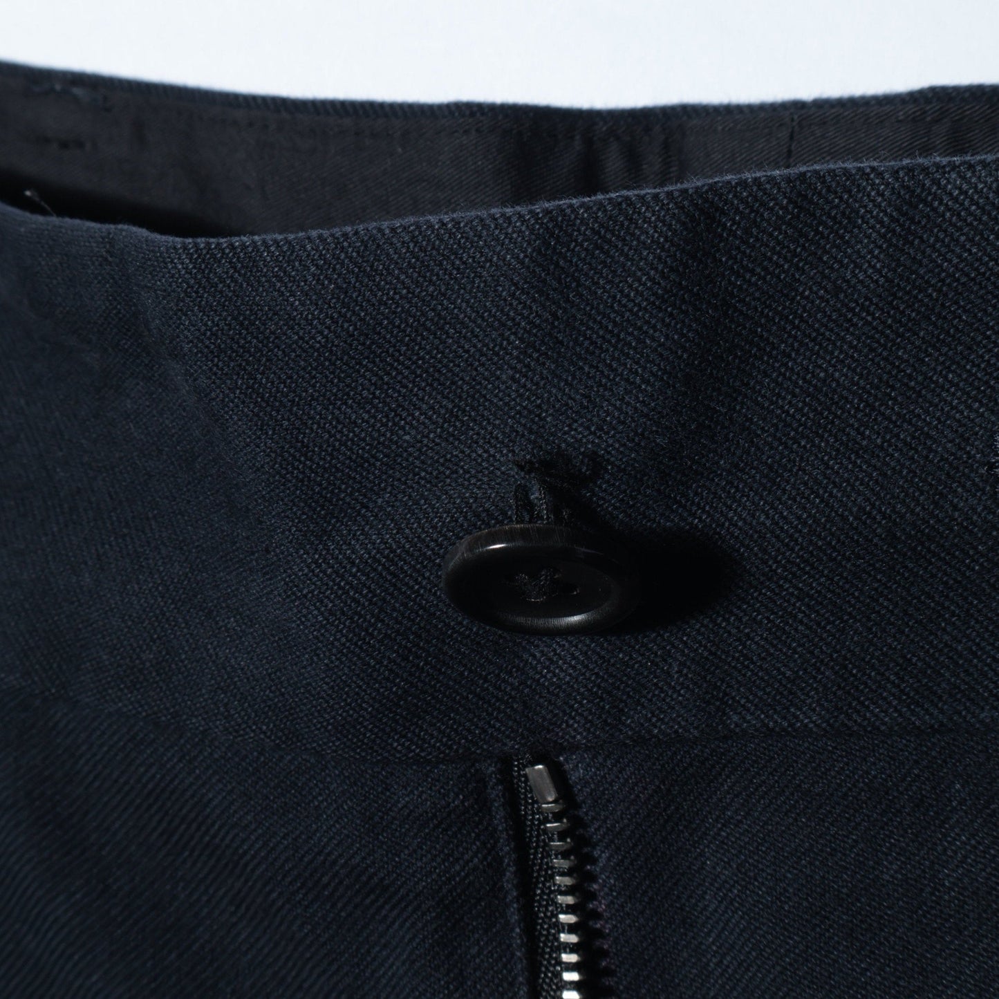 YARN DYE HEAVY COTTON TWILL TROUSERS