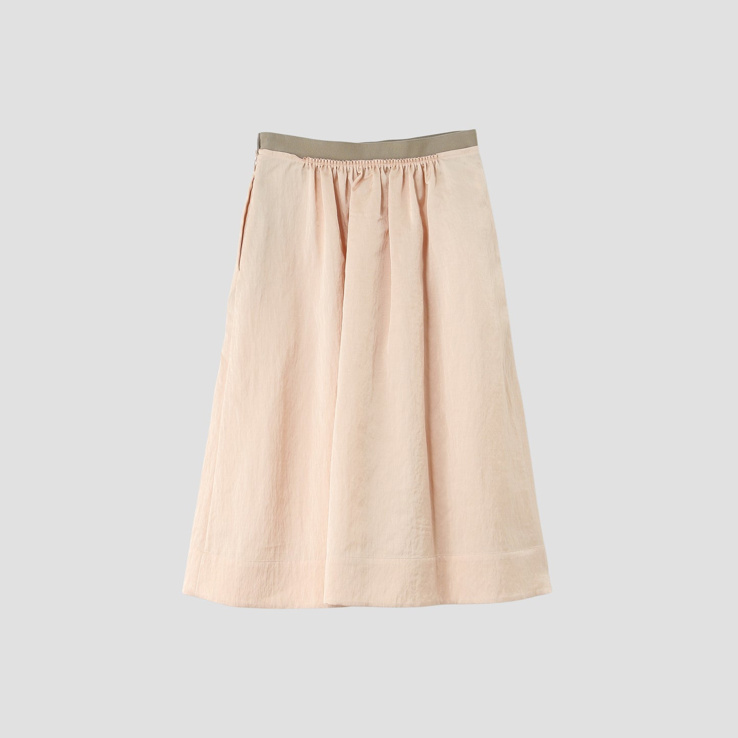 CRUSHED VISCOSE COTTON SKIRT