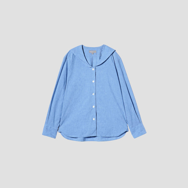 COTTON LINEN CHAMBRAY SHIRT