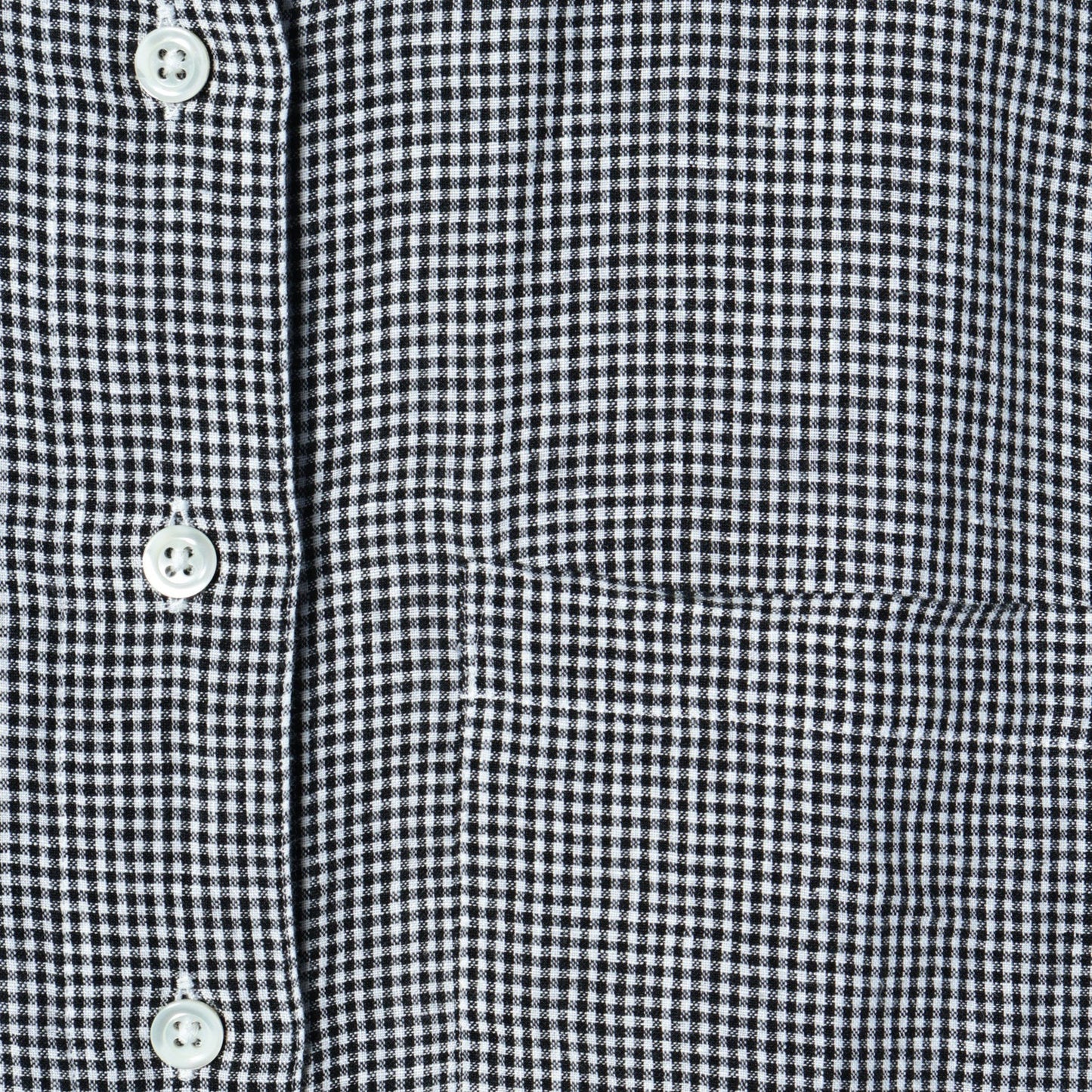 BLACK&WHITE SHIRTING LINEN DRESS