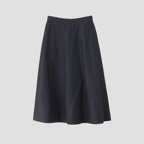 HIGH TWIST COTTON LINEN SKIRT