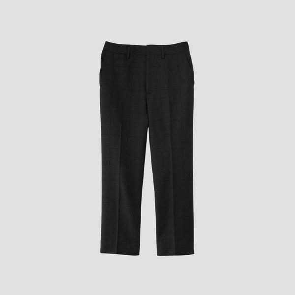 LARGE CHECK WOOL COTTON TROUSERS