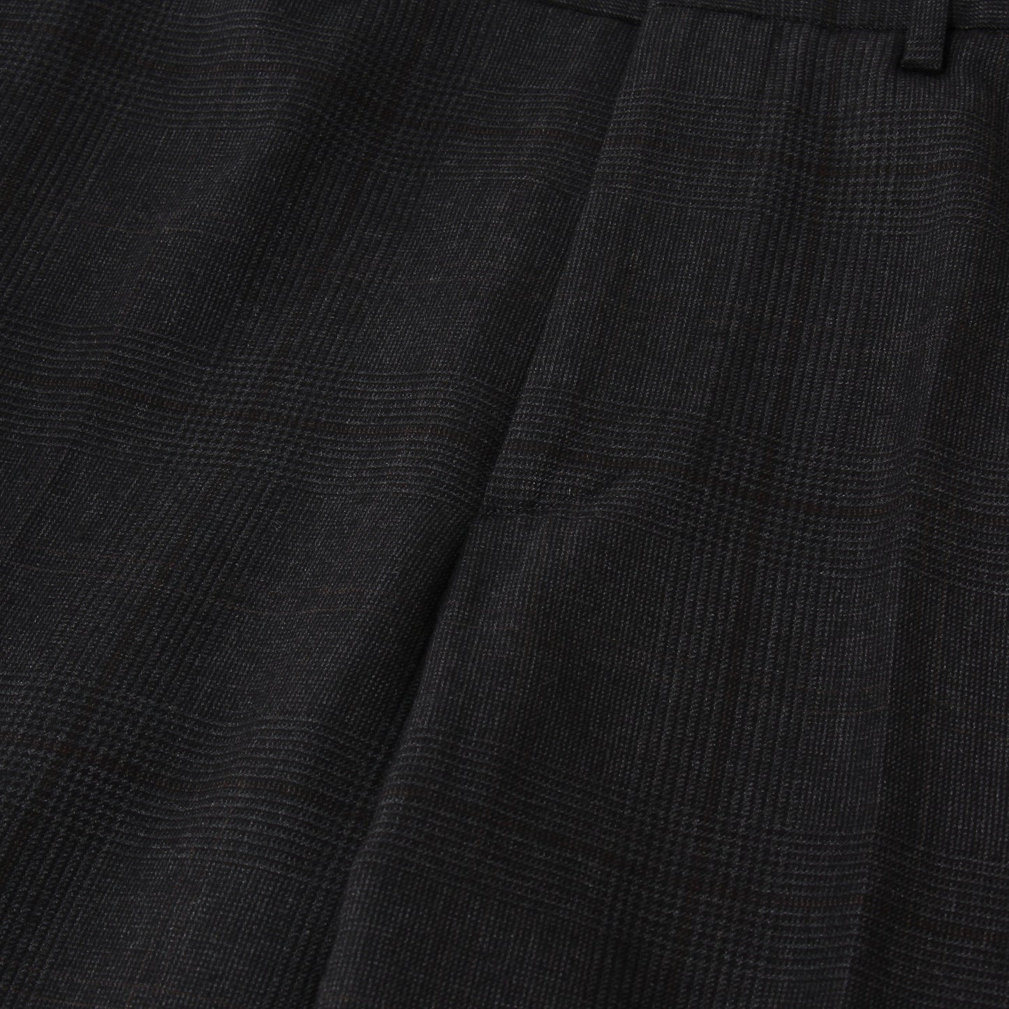 LARGE CHECK WOOL COTTON TROUSERS