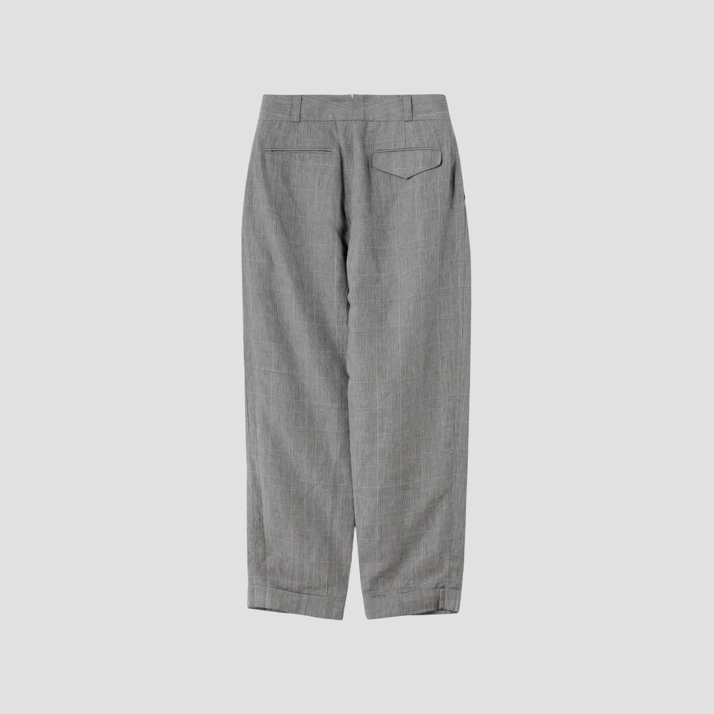 PRINCE OF WALES LINEN TROUSERS