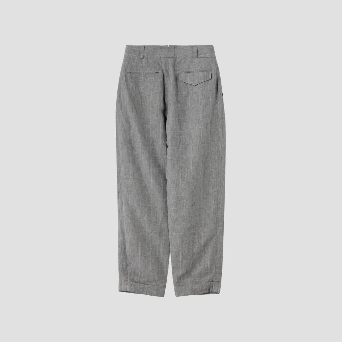 PRINCE OF WALES LINEN TROUSERS