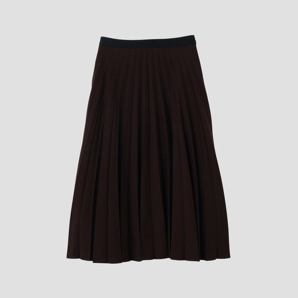 FINE WOOL GABARDINE SKIRT