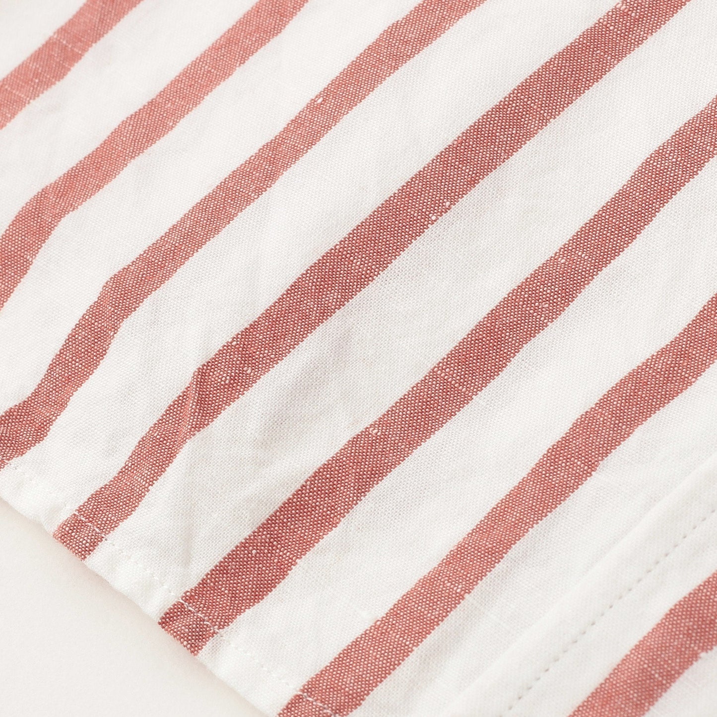 BOLD STRIPE COTTON LINEN SHIRT