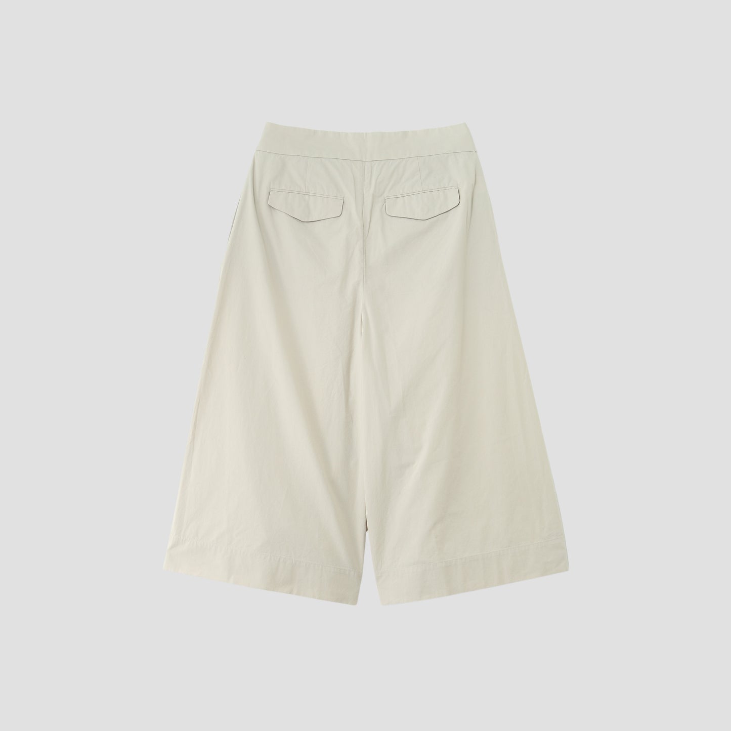 WASHED COTTON POPLIN TROUSERS