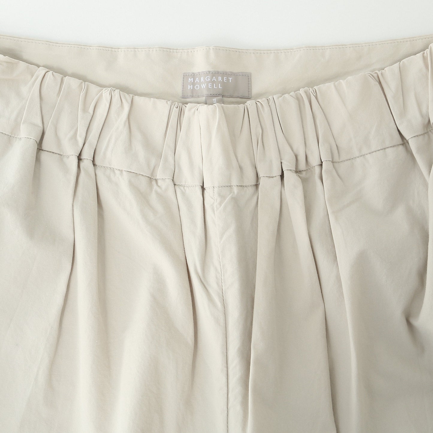 WASHED COTTON POPLIN TROUSERS