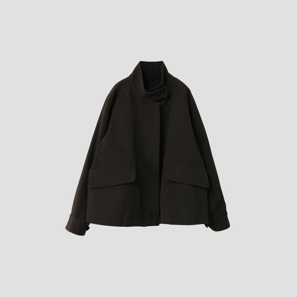 WOOL COTTON WHIPCORD BLOUSON