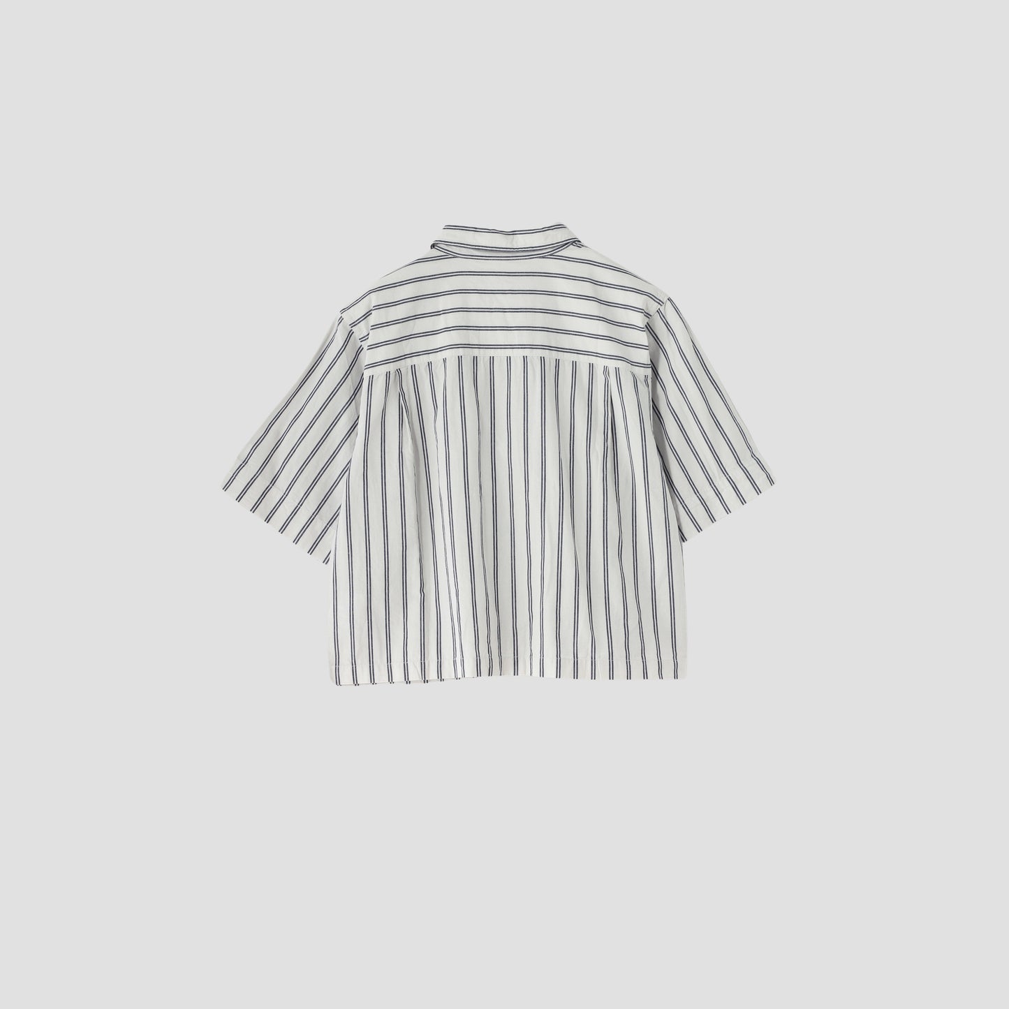 COTTON LINEN TWIN STRIPE SHIRT
