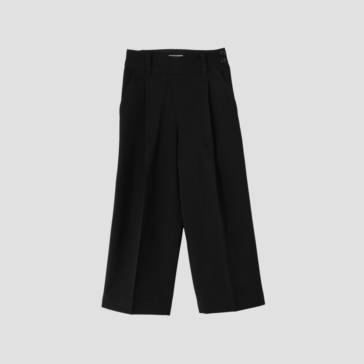 WOOL COTTON SERGE TROUSERS