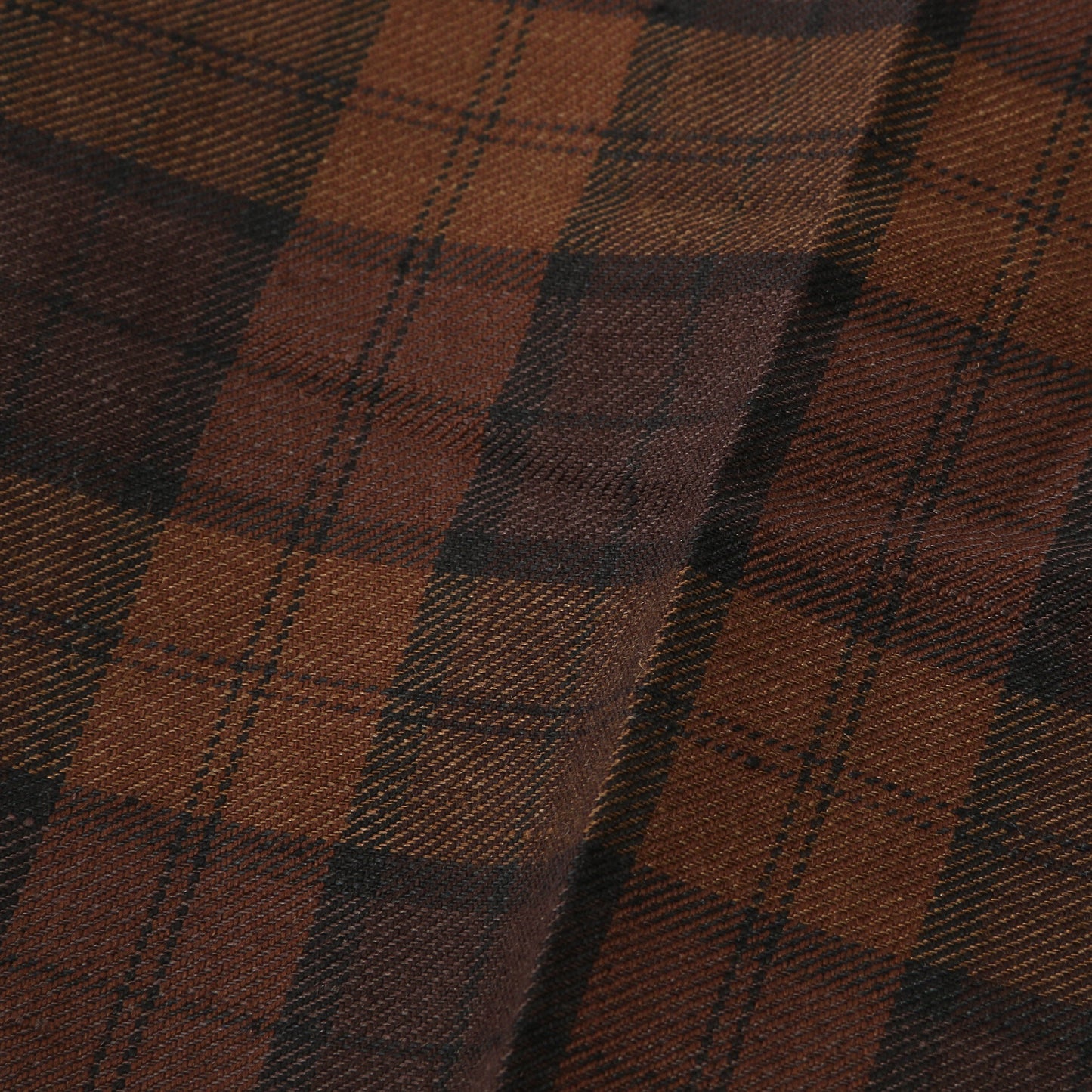 CHECK WOOL LINEN BLEND TROUSERS