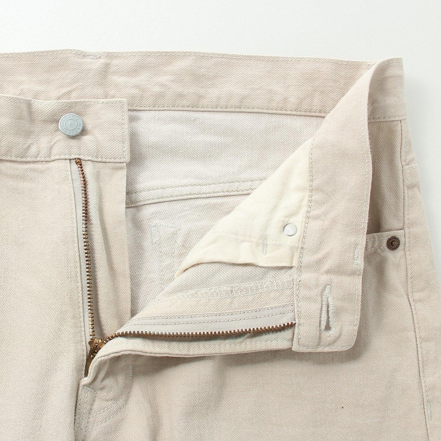 ASH WHITE DENIM TROUSERS